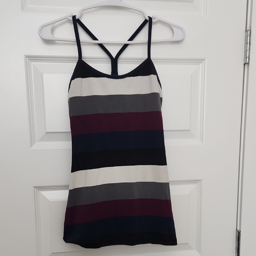 Lululemon Athletica Striped Fitted Tank!